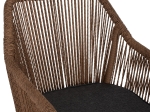 ΠΟΛΥΘΡΟΝΑ ΑΛΟΥΜΙΝΙΟΥ ΓΚΡΙ ΜΕ ΣΧΟΙΝΙ WICKER PE 56x66x79Yεκ. HM5855.03