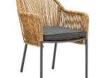 ΠΟΛΥΘΡΟΝΑ ΑΛΟΥΜΙΝΙΟΥ ΓΚΡΙ ΜΕ ΣΧΟΙΝΙ WICKER PE 56x66x79Yεκ. HM5855.03