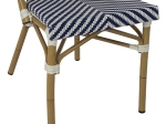 ΚΑΡΕΚΛΑ BAMBOO LOOK ΜΠΛΕ-ΛΕΥΚΟ HM5860.02 46x56x88Y εκ.