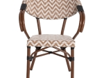 ΠΟΛΥΘΡΟΝΑ BAMBOO LOOK HM5861.03 ΚΑΦΕ-ΛΕΥΚΟ 58.5x58x82Υεκ.