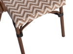 ΠΟΛΥΘΡΟΝΑ BAMBOO LOOK HM5861.03 ΚΑΦΕ-ΛΕΥΚΟ 58.5x58x82Υεκ.
