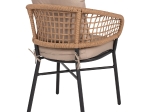 ΠΟΛΥΘΡΟΝΑ ΑΛΟΥΜΙΝΙΟΥ DARK GREY ΕΠΑΓΓΕΛΜ. RATTAN ΜΑΞΙΛΑΡΙ ΜΠΕΖ HM5863.01 60x56x84 εκ.