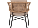ΠΟΛΥΘΡΟΝΑ ΑΛΟΥΜΙΝΙΟΥ DARK GREY ΕΠΑΓΓΕΛΜ. RATTAN ΜΑΞΙΛΑΡΙ ΜΠΕΖ HM5863.01 60x56x84 εκ.