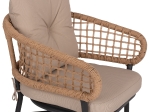 ΠΟΛΥΘΡΟΝΑ ΑΛΟΥΜΙΝΙΟΥ DARK GREY ΕΠΑΓΓΕΛΜ. RATTAN ΜΑΞΙΛΑΡΙ ΜΠΕΖ HM5863.01 60x56x84 εκ.