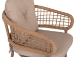 ΠΟΛΥΘΡΟΝΑ ΑΛΟΥΜΙΝΙΟΥ ΜΟΚΑ ΕΠΑΓΓΕΛΜ. RATTAN & ΜΑΞΙΛΑΡΙ ΜΠΕΖ HM5863.02 60x56x84 εκ.