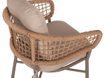 ΠΟΛΥΘΡΟΝΑ ΑΛΟΥΜΙΝΙΟΥ ΜΟΚΑ ΕΠΑΓΓΕΛΜ. RATTAN & ΜΑΞΙΛΑΡΙ ΜΠΕΖ HM5863.02 60x56x84 εκ.