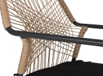 ΠΟΛΥΘΡΟΝΑ ΑΛΟΥΜΙΝΙΟΥ TROTTER HM5865.11 ΣΚΟΥΡΟΣ ΓΚΡΙ ΣΚΕΛΕΤΟΣ ΜΕ WICKER ΜΠΕΖ & ΜΑΥΡΟ ΜΑΞΙΛΑΡΙ
