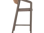 ΣΚΑΜΠΟ ΑΛΟΥΜΙΝΙΟΥ ΣΑΜΠΑΝΙ ΜΕ ΜΠΡΑΤΣΑ RATTAN & TEXTLINE 56x58x105Yεκ.HM5892.23