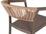 ΣΚΑΜΠΟ ΑΛΟΥΜΙΝΙΟΥ ΣΑΜΠΑΝΙ ΜΕ ΜΠΡΑΤΣΑ RATTAN & TEXTLINE 56x58x105Yεκ.HM5892.23