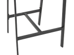 ΣΚΑΜΠΟ ΑΛΟΥΜΙΝΙΟΥ ΜΑΥΡΟ ΜΕ ΜΠΡΑΤΣΑ RATTAN & TEXTLINE 56x58x105Yεκ.HM5892.25