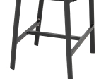 ΣΚΑΜΠΟ ΑΛΟΥΜΙΝΙΟΥ ΜΑΥΡΟ HM5892.35 ΜΕΣ. ΥΨΟΥΣ-ΜE RATTAN & TΕΧΤLINE 57x57x99,5Yεκ.