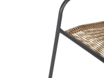 ΠΟΛΥΘΡΟΝΑ SWIFTER HM5969.02 ΜΕΤΑΛΛΟ ΓΚΡΙ-ΣΥΝΘ. RATTAN ΣΕ ΦΥΣΙΚΟ 54x61x75Υεκ.