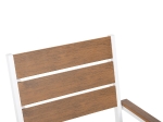 ΠΟΛΥΘΡΟΝΑ ΑΛΟΥΜΙΝΙΟΥ SAGA HM5981.01 ΛΕΥΚΗ-POLYWOOD ΣΕ ΦΥΣΙΚΟ 55x55x86Υεκ.