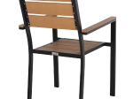 ΠΟΛΥΘΡΟΝΑ ΑΛΟΥΜΙΝΙΟΥ SAGA HM5981.02 ΜΑΥΡΗ-POLYWOOD ΣΕ ΦΥΣΙΚΟ 55x55x86Υεκ.
