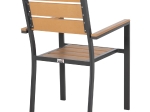 ΠΟΛΥΘΡΟΝΑ ΑΛΟΥΜΙΝΙΟΥ SAGA HM5981.03 ΑΝΘΡΑΚΙ-POLYWOOD ΣΕ ΦΥΣΙΚΟ 55x55x86Υεκ.