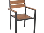 ΠΟΛΥΘΡΟΝΑ ΑΛΟΥΜΙΝΙΟΥ SAGA HM5981.03 ΑΝΘΡΑΚΙ-POLYWOOD ΣΕ ΦΥΣΙΚΟ 55x55x86Υεκ.