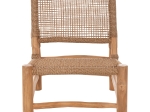 ΚΑΡΕΚΛΑ LONDER HM5986 ΞΥΛΟ TEAK ΣΕ ΦΥΣΙΚΟ ΚΑΙ ΣΥΝΘΕΤΙΚΟ RATTAN 63x77x77Υεκ.