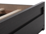 ΚΡΕΒΑΤΙ ΜΕΛΑΜΙΝΗΣ CAPRI HM599.11 ΜΕ 2ΣΥΡΤΑΡΙΑ-WENGE- ΓΙΑ ΣΤΡΩΜΑ 140x200εκ.
