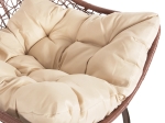 ΚΡΕΜΑΣΤΗ ΠΟΛΥΘΡΟΝΑ ΦΩΛΙΑ MILLIE HM5996.05 ΜΕΤΑΛΛΟ ΚΑΦΕ-ΣΥΝΘ.RATTAN ΚΑΦΕ Φ95x195Υεκ.
