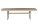 ΠΑΓΚΑΚΙ ΑΛΟΥΜΙΝΙΟΥ TAWNEE HM6038.04 ΣΑΜΠΑΝΙ-POLYWOOD ΚΑΘΙΣΜΑ ΦΥΣΙΚΟ 150x36x45Υεκ.