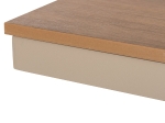 ΠΑΓΚΑΚΙ ΑΛΟΥΜΙΝΙΟΥ TAWNEE HM6038.04 ΣΑΜΠΑΝΙ-POLYWOOD ΚΑΘΙΣΜΑ ΦΥΣΙΚΟ 150x36x45Υεκ.