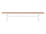 ΠΑΓΚΑΚΙ ΑΛΟΥΜΙΝΙΟΥ TAWNEE HM6040.02 ΛΕΥΚΟ-POLYWOOD ΚΑΘΙΣΜΑ ΦΥΣΙΚΟ 220x36x44,5Υεκ.