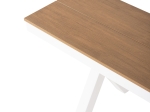 ΠΑΓΚΑΚΙ ΑΛΟΥΜΙΝΙΟΥ TAWNEE HM6040.02 ΛΕΥΚΟ-POLYWOOD ΚΑΘΙΣΜΑ ΦΥΣΙΚΟ 220x36x44,5Υεκ.