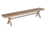 ΠΑΓΚΑΚΙ ΑΛΟΥΜΙΝΙΟΥ TAWNEE HM6040.04 ΣΑΜΠΑΝΙ-POLYWOOD ΚΑΘΙΣΜΑ ΦΥΣΙΚΟ 220x36x44,5Υεκ.