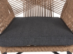 ΠΟΛΥΘΡΟΝΑ TOPIN HM6048.03 ΑΛΟΥΜΙΝΙΟ ΑΝΘΡΑΚΙ-P.E. RATTAN ΜΠΕΖ-ΜΑΞΙΛΑΡΙ ΑΝΘΡΑΚΙ