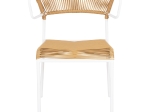 ΚΑΡΕΚΛΑ SUKI HM6053.01 ΜΕΤΑΛΛO ΛΕΥΚΟ KAI ΣΥΝΘ. RATTAN ΣΕ ΦΥΣΙΚΟ 54x62x80Υεκ