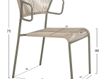 ΚΑΡΕΚΛΑ SUKI HM6053.05 ΜΕΤΑΛΛO KAI ΣΥΝΘΕΤΙΚΟ RATTAN ΣΕ ΑΝΟΙΧΤΟ ΠΡΑΣΙΝΟ 54x62x80Υεκ