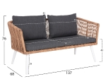 ΣΑΛΟΝΙ ΕΞ.ΧΩΡΟΥ 4ΤΜΧ FREJA HM6057.01 ΑΛΟΥΜ. ΛΕΥΚΟ-PE RATTAN ΜΠΕΖ-ΑΝΘΡΑΚΙ ΜΑΞΙΛΑΡΙΑ