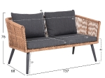 ΣΑΛΟΝΙ ΕΞ.ΧΩΡΟΥ 4ΤΜΧ FREJA HM6057.03 ΑΛΟΥΜ.ΑΝΘΡΑΚΙ-PE RATTAN ΜΠΕΖ-ΑΝΘΡΑΚΙ ΜΑΞΙΛΑΡΙΑ