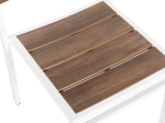 ΚΑΡΕΚΛΑ ΑΛΟΥΜΙΝΙΟΥ SAGA HM6063.01 ΛΕΥΚΗ ΜΕ POLYWOOD 46x52x86Υεκ.