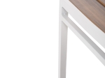 ΚΑΡΕΚΛΑ ΑΛΟΥΜΙΝΙΟΥ SAGA HM6063.01 ΛΕΥΚΗ ΜΕ POLYWOOD 46x52x86Υεκ.