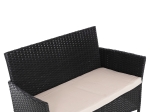 ΣΕΤ ΣΑΛΟΝΙ 4ΤΜΧ STASIA HM6089.01 ΣΥΝΘ.RATTAN ΜΑΥΡΟ-ΚΑΠΟΥΤΣΙΝΟ ΜΑΞΙΛΑΡΙΑ