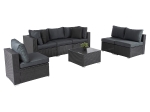 ΠΟΛΥΜΟΡΦΙΚΟ ΣΕΤ ΣΑΛΟΝΙ 7TMX GREN HM6091 ΣΥΝΘ.RATTAN ΑΝΘΡΑΚΙ-ΓΥΑΛΙ ΑΣΦΑΛΕΙΑΣ