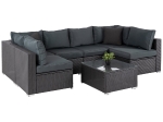 ΠΟΛΥΜΟΡΦΙΚΟ ΣΕΤ ΣΑΛΟΝΙ 7TMX GREN HM6091 ΣΥΝΘ.RATTAN ΑΝΘΡΑΚΙ-ΓΥΑΛΙ ΑΣΦΑΛΕΙΑΣ