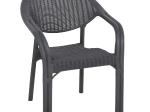 ΠΟΛΥΘΡΟΝΑ ΠΟΛΥΠΡΟΠΥΛΕΝΙΟΥ FETT HM6158.01 BAMBOO LOOK-ΑΝΘΡΑΚΙ 63x59x81Υεκ.