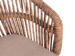 ΠΟΛΥΘΡΟΝΑ ΑΛΟΥΜΙΝΙΟΥ ORIN HM6265.02 ΛΕΥΚΗ-P.E.RATTAN ΦΥΣΙΚΟ-ΜΠΕΖ ΜΑΞΙΛΑΡΙΑ 58x61x75Υ