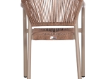 ΠΟΛΥΘΡΟΝΑ ΑΛΟΥΜΙΝΙΟΥ LUCCI HM6266.02 MOKA ΣΚΕΛΕΤΟΣ-P.E.RATTAN ΦΥΣΙΚΟ 58x56x79Υεκ