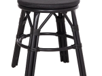 ΣΚΑΜΠΟ ΑΛΟΥΜΙΝΙΟΥ CHINO HM6285.02 BAMBOO LOOK & TEXTILENE ΣΕ ΜΑΥΡΟ Φ36x46Υεκ.