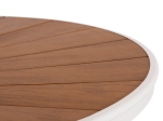 ΤΡΑΠΕΖΙ ΕΞΩΤ.ΧΩΡΟΥ TELAMO HM6288.02 ΑΛΟΥΜΙΝΙΟ ΛΕΥΚΟ & POLYWOOD 160X90Χ73.5Υεκ.