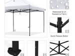ΚΙΟΣΚΙ/GAZEBO MATTHEW HM6310 ΠΤΥΣΣΟΜΕΝΟ-ΣΚΕΛΕΤΟΣ ΜΕΤΑΛ.ΜΑΥΡΟΣ-ΛΕΥΚΟ ΥΦΑΣΜΑ 3x3x3,10Yμ