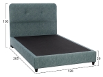 ΚΡΕΒΑΤΙ DOLORES ΑΠΟ ΥΦΑΣΜΑ LIGHT GREEN HM649.27 ΓΙΑ ΣΤΡΩΜΑ 90x200 εκ.