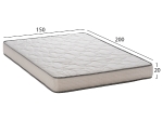 ΣΤΡΩΜΑ DREAMTOPIA ΣΕΙΡΑ RELIEF HM653.150 BONNELL SPRING 150x200x20Y εκ.