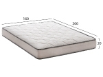 ΣΤΡΩΜΑ DREAMTOPIA ΣΕΙΡΑ ATLAS HM654.160 BONNELL SPRING 160x200x20Y εκ.