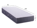 ΣΤΡΩΜΑ DREAMTOPIA CLOUD9 HM656.90-200 BONNELL SPRING 90x200x27Υ εκ.