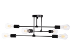 ΦΩΤΙΣΤΙΚΟ ΟΡΟΦΗΣ ΠΟΛΥΦΩΤΟ LIGHTY HM7427.11 ΜΕΤΑΛΛΟ ΣΕ ΜΑΥΡΟ 51x51x23Υεκ.