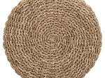 ΣΚΑΜΠΟ BEAM HM7827.01 ΞΥΛΟ ΤΕΑΚ ΚΑΙ SEAGRASS ΣΕ ΦΥΣΙΚΟ & ΛΕΥΚΟ Φ42x46Yεκ.